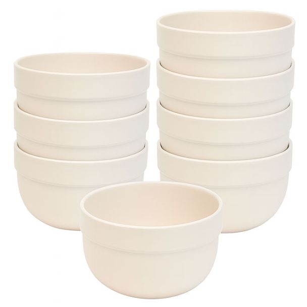 Emile Henry Ceramic 17.5cm Salad Bowl Pack of 8 in Argile / Clay [ 026522x8 ]