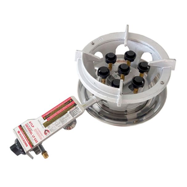 Auscrown 7 Jet LPG Mushroom Burner with Hose & Regulator [ A7LP ]