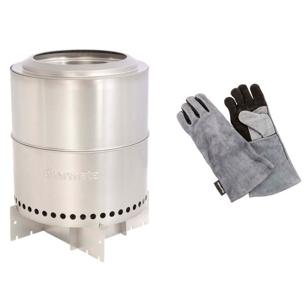 Charmate Packable Firepit & BBQ + Carry Bag + Charmate Gloves [ CM201TPK ]