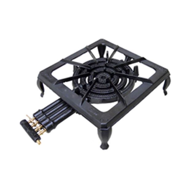 Auscrown Quad Ring LPG Gas Burner with Frame, Hose & Regulator [ FF50C50LPR ]