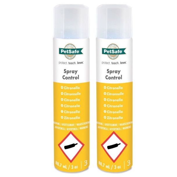 PetSafe Citronella Spray Refill Can 2 Pack for Bark Control 88.7ml [ PAC19-14218x2 ]