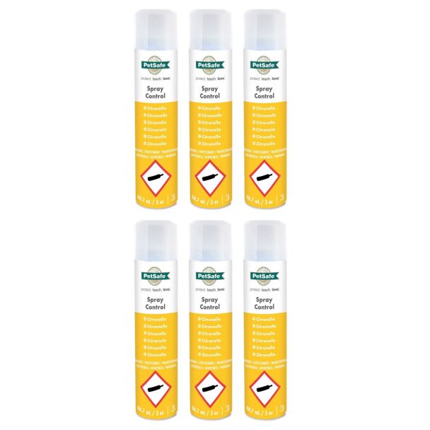 PetSafe Citronella Spray Refill Can 6 Pack for Bark Control 88.7ml [ PAC19-14218x6 ]