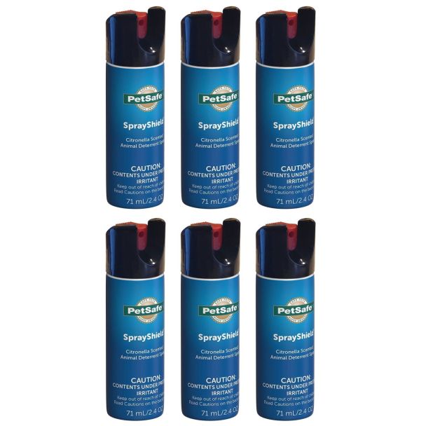 PetSafe SprayShield Citronella Animal Deterrent Spray Pack of 6 [ PTA00-14718x6 ]