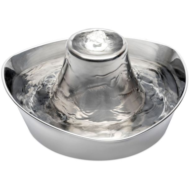 PetSafe Drinkwell Seaside Stainless Steel Pet Water Fountain [ PWW17-17330 ]