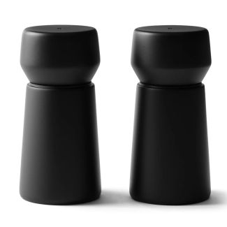 Crushgrind Amsterdam 11cm Salt Pepper or Spice Grinder in Black - 2 Pack [ 070355-0099-2PC ]