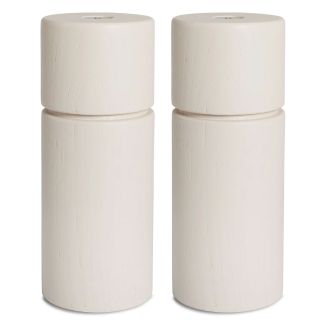 Crushgrind Bergen 12cm Salt Pepper or Spice Grinder in White Sand Colour - 2 Pack [ 070375-0014x2 ]