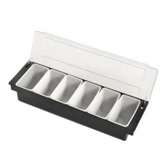 KHA Cocktail / Bar Condiment 6 Compartment Dispenser [ 17008 ]