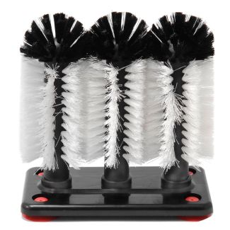 KHA 3 Brush Manual Sink Glass Cleaner / Glass Washer [ 17192 ]