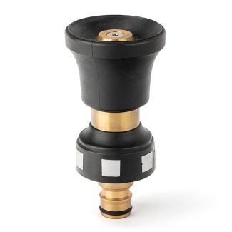 Holman 18mm Metal Fire Hose Nozzle Non Slip Rubberised Metal Body [ 3708H ]