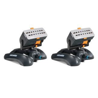 Holman Oscillating Sprinkler with Heavy Duty Weighted Base for Large Lawns - 2 Pack [ 7180Hx2 ]