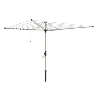 Hills Hoist 8 Line Rotary Clothesline in Surfmist 58m Line Space 4.0m Head [ 80151033 ]