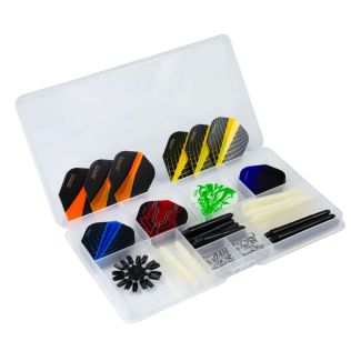 Harrows Dart Service Kit with Shafts Flights Grips in Carry Case [ AB401 ]