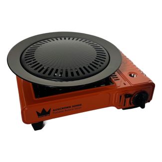 Auscrown Portable Gas Stove Butane Cooker + 33cm BBQ Plate [ AD888PK01 ]