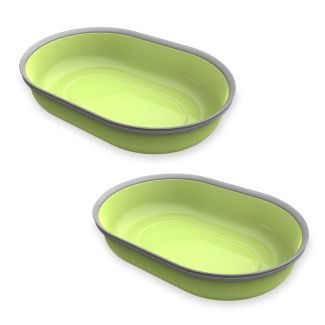 Sure PetCare SureFeed Single Feeder Bowl in Green - 2 Pack [ BOWLGRNx2 ]