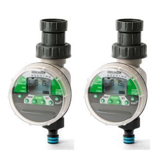 Holman Misting Garden Tap Timer with 7 Day Scheduling & Start Stop - 2 Pack [ CO1609x2 ]