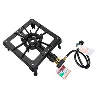 Auscrown Dual Ring LPG Turbo Gas Burner with Frame, Hose & Regulator [ FF30C30LP69 ]