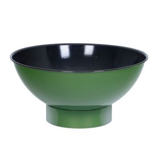 Glow Ignite Fire Bowl 73cm Outdoor Wood Fire Pit in Green Enamel Pedestal Base [ GLOW2608 ]