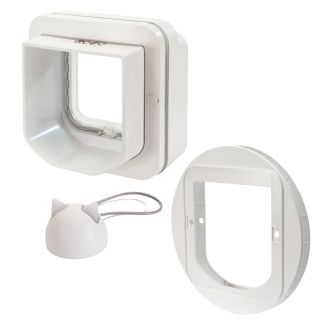 SureFlap Microchip Connect Electronic Cat Door / Cat Flap + HUB & Glass Mount [ IDSCFWTB1GMA ]