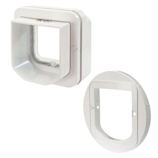 SureFlap Microchip Connect Electronic Cat Door / Cat Flap + Glass Mount [ IDSCFWTGMA ]