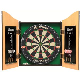 Harrows Pro's Choice Complete Dart Set with Board + Cabinet & Darts [ JE14DX ]