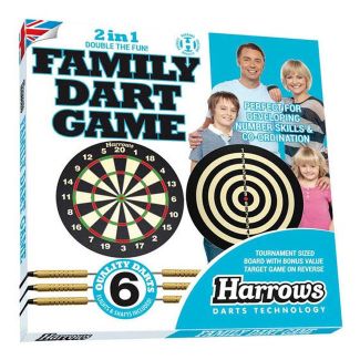 Harrows 2 in 1 Family Dart Game / Target Game [ JE19 ]