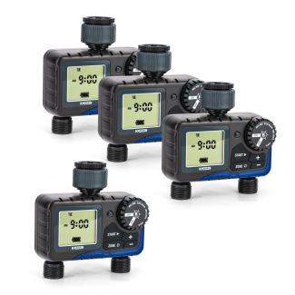 K-Rain K Dial Dual Outlet Digital Tap Timer with 7 Day Watering Schedule - 4 Pack [ KR5002x4 ]