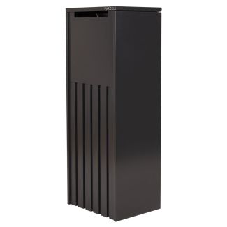 Northcote Pottery Empire Steel Parcel Pillar Letterbox in Grey with Combination Lock [ LB2505-GY ]