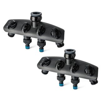 Holman 4 Way Tap Outlet with 2 x 12mm Snap-On Fittings - Pack of 2 [ LM2004x2 ]