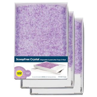 PetSafe ScoopFree Replacement Lavender Scent Crystal Litter Tray 3 Pack [ PAC00-16689 ]