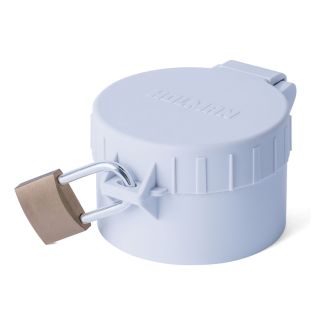 Holman 100mm PVC Pipe Lockable End Cap With Trap Door Hinge for Trades [ PLCC100 ]