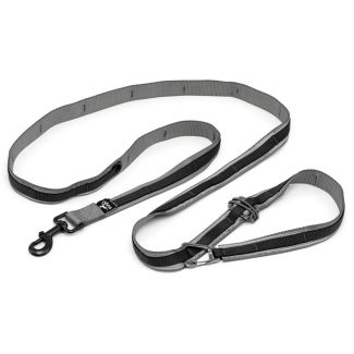 Kurgo Quantum 6-in-1 Dog Leash Version 2.0 in Black & Grey [ POG30-17744 ]