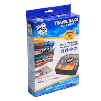 Space Bag Genuine Travel Roll Up Bags Medium & Large Pack [ USB90016 ]