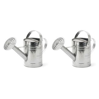 Holman 1.8L Capacity Galvanised Metal Watering Can - Pack of 2 [ WC0001x2 ]