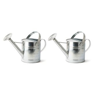 Holman 9L Capacity Galvanised Metal Watering Can - Pack of 2 [ WC0010x2 ]
