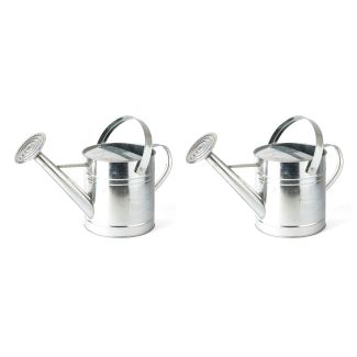 Holman 5L Capacity Galvanised Metal Watering Can - Pack of 2 [ WC0015x2 ]