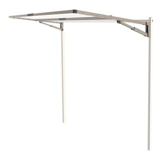 Hills Everyday Folding Frame 2.2m x 1.2m Double 11 Line Clothesline + Post Kit in Autumn Stone [ 100532PK ]