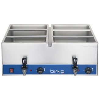 Birko Double Bain Marie With Taps - No Pans [ 1110100 ]