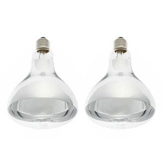 IXL Genuine Replacement Part E27 375W Tastic Heat Lamp Globe 2 Pack [ 11375x2 ]
