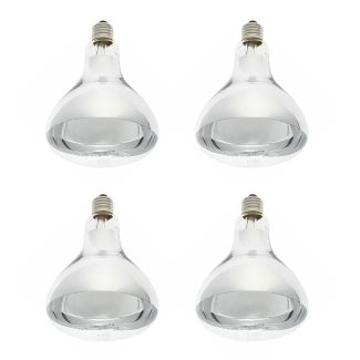 IXL Genuine Replacement Part E27 375W Tastic Heat Lamp Globe 4 Pack [ 11375x4 ]