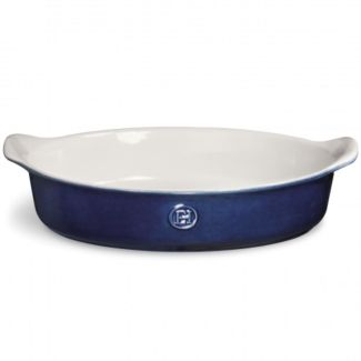 Emile Henry Ceramic  Large Oval Dish 35.5 x 23cm in Twilight / Blue [ 559022 ]