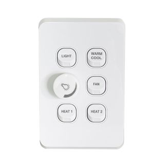 IXL Replacement Luminate Dual Tastic 6 Switch Gang Wall Switch [ 621002 ]