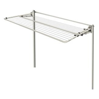 Hills Folding Frame 2.4m Wide Double Clothesline + Post Kit in Surfmist [ 80150654PK ]