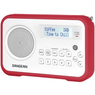Sangean DAB+ / FM-RDS Portable Digital Radio in White/Red [ DPR67WR ]
