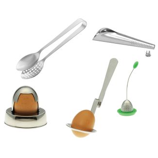 Creative Cook Stainless Steel Tea Infuser & Egg Accessory Set [ CCNPK01 ]
