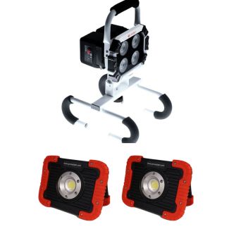 Grizzly Commercial Cordless Work Light Pack 1 x 40W 2 x 10W [ GRIZZPK02 ]