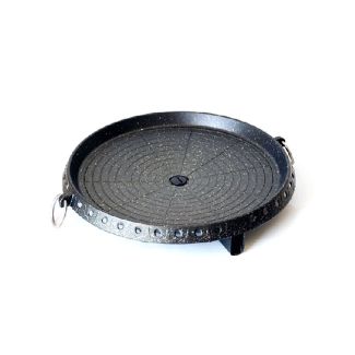 Auscrown 32cm Non Stick Marble Coated Korean BBQ Grill Plate for Portable Butane Stoves [ HSG011 ]