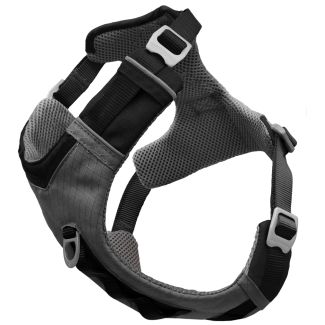 Kurgo Journey Air Dog Harness in Black/Grey Medium [ K01944 ]