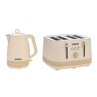 Morphy Richards Essence Scandi 4 Slice Toaster & Kettle Pack in Tapioca [ MRESTPK01 ]