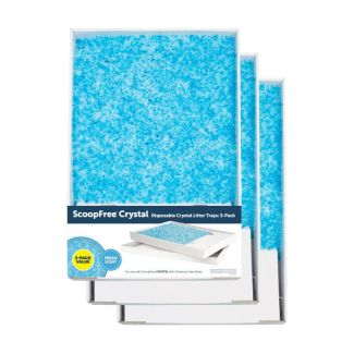 PetSafe ScoopFree Replacement Blue Crystal Litter Tray 3 Pack [ PAC00-14231 ]