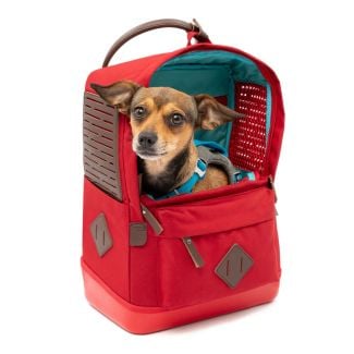 Kurgo Nomad Dog Carrier Airline Approved Backpack in Red [ PCR30-17285 ]